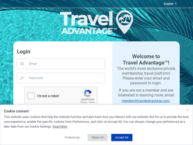 'traveladvantage.com' screenshot