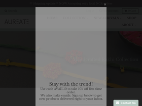 aureatedesigns.com homepage screenshot