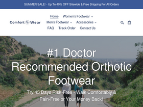 'comfortorthowear.com' screenshot