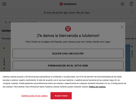 'lululemon.es' screenshot