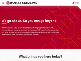 'bankofoklahoma.com' screenshot