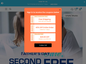 'glassesshop.com' screenshot