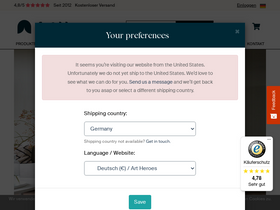 'artheroes.de' screenshot