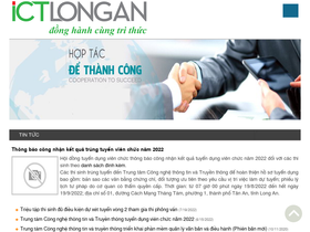 'ictlongan.vn' screenshot