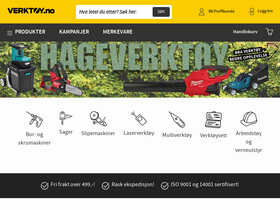 'xn--verkty-fya.no' screenshot