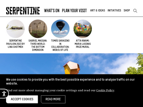 'serpentinegalleries.org' screenshot