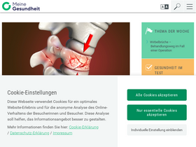 'meinegesundheit.at' screenshot