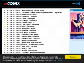 'okgoals.com' screenshot