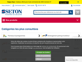 'seton.fr' screenshot