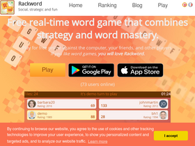 Free online multiplayer word game - Rackword