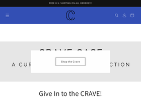 cravecase.us homepage screenshot