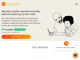 'amicable.io' screenshot