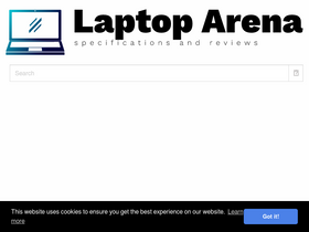 'laptoparena.net' screenshot