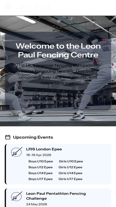 leonpaulfencingcentre.com