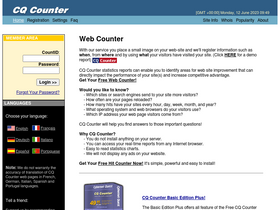 'cqcounter.com' screenshot