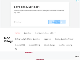 'mcqvillage.in' screenshot