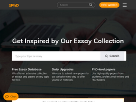 'phdessay.com' screenshot