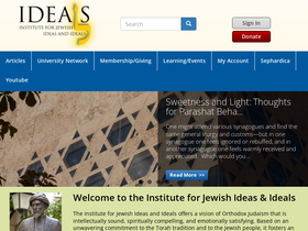 'jewishideas.org' screenshot