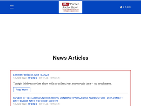 'halturnerradioshow.com' screenshot