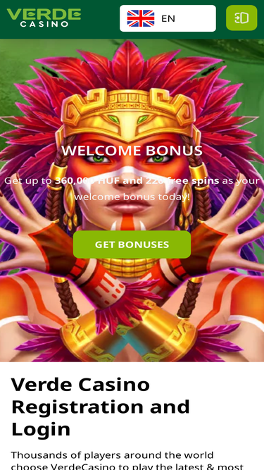 Verde casino login
