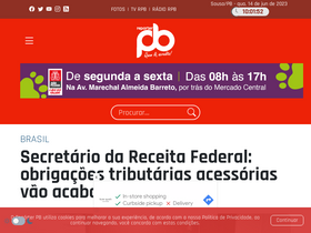 'reporterpb.com.br' screenshot