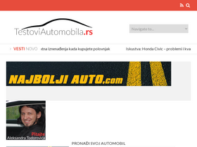 'testoviautomobila.rs' screenshot