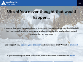 'avalanche.ca' screenshot