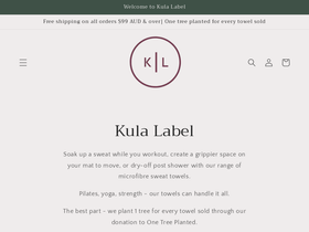 kula-label.com homepage screenshot
