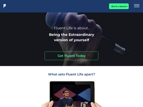 'thefluentlife.com' screenshot