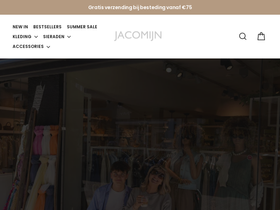 Jacomijn homepage screenshot