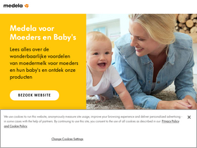 'medela.nl' screenshot