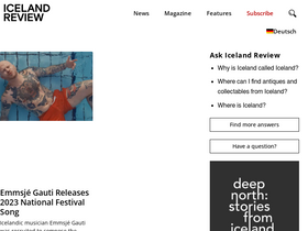 'icelandreview.com' screenshot