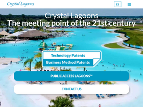 'crystal-lagoons.com' screenshot