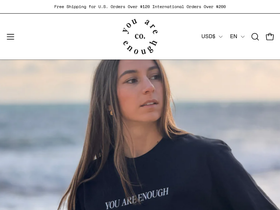 youareenoughco.com homepage screenshot