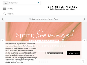 'braintree-village.com' screenshot