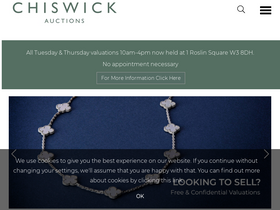 'chiswickauctions.co.uk' screenshot