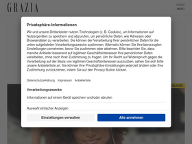 'grazia-magazin.de' screenshot
