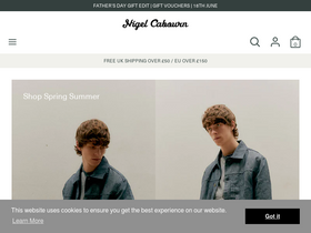 'cabourn.com' screenshot