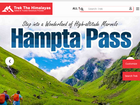 'trekthehimalayas.com' screenshot