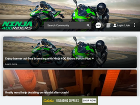 'ninja400riders.com' screenshot