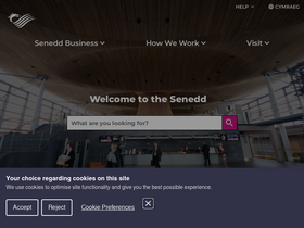 'senedd.wales' screenshot