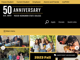 'phsc.edu' screenshot