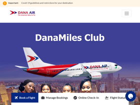 'flydanaair.com' screenshot