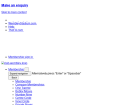 'clubwembley.com' screenshot