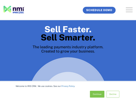'iriscrm.com' screenshot
