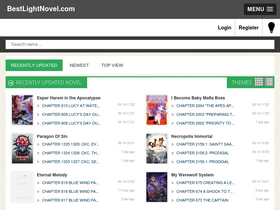 'bestlightnovel.com' screenshot