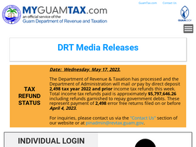 'myguamtax.com' screenshot