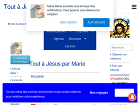'mariereine.com' screenshot