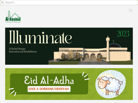 'alrashidmosque.ca' screenshot