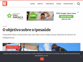 'nenoticias.com.br' screenshot